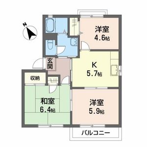 ルミエール大宮Ⅱ 201号-3