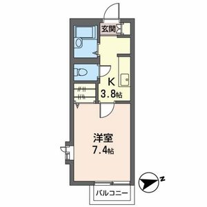 ジュネスＴＯＫＡＩ　Ｂ 201号室