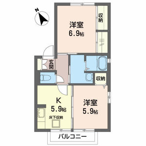Ｌｉｌｙ　ｏｆ　ｔｈｅ　ｖａｌｌｅｙ 101号室