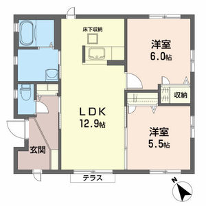 北中山４　柿崎貸家Ｂ