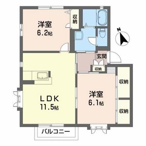 サザンコートＥ 202号室