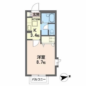 広瀬川ハイムＡ 107号室