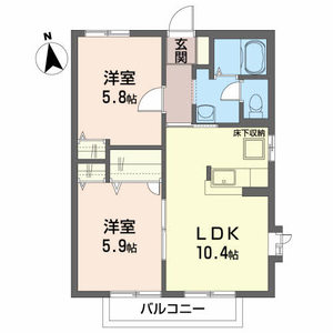 アルカンシエルＢ 102号室