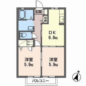 フレグランスあおばＡ 202号室