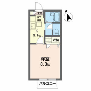 グリーンポポⅡ 102号室