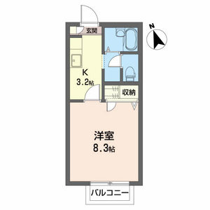 グリーンポポⅡ 202号室