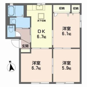 クレアールＡ 102号室