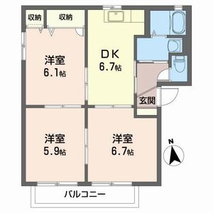 クレアールＢ 201号室