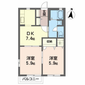 サニーコートＤⅠ 203号室