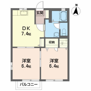 サニーコートＤⅡ 201号室