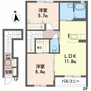 オレンジヒルズ成田Ａ 202号室