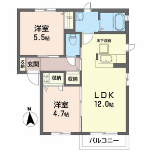 オレンジヒルズ成田Ｃ 102号室