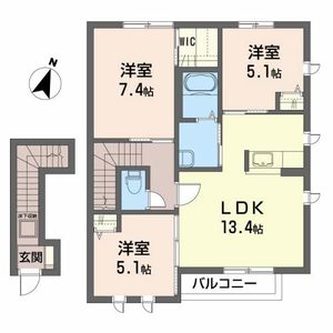 プロスペレジャルダンＤ 202号室