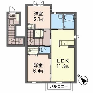 メゾン・カームニスＢ 203号室