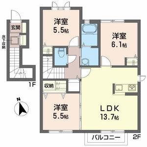 そらりすの庄Ｄ 202号室