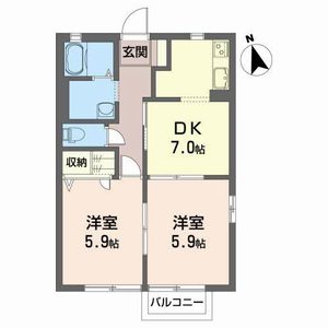 サニーハイツ西原 205号室