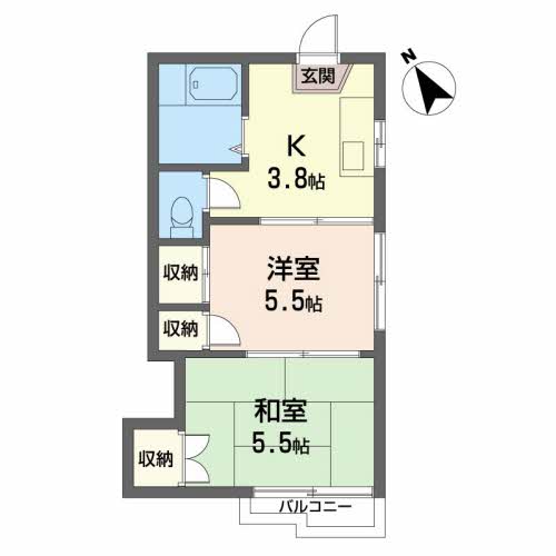 ルネカツヤマ 202号-2
