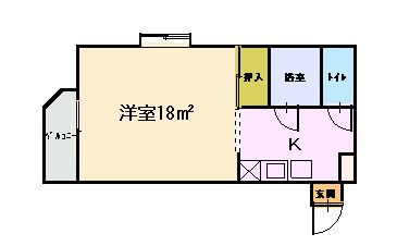 グランドール小松島 201号-3