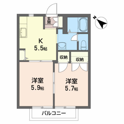KMフラッツA 201号-5