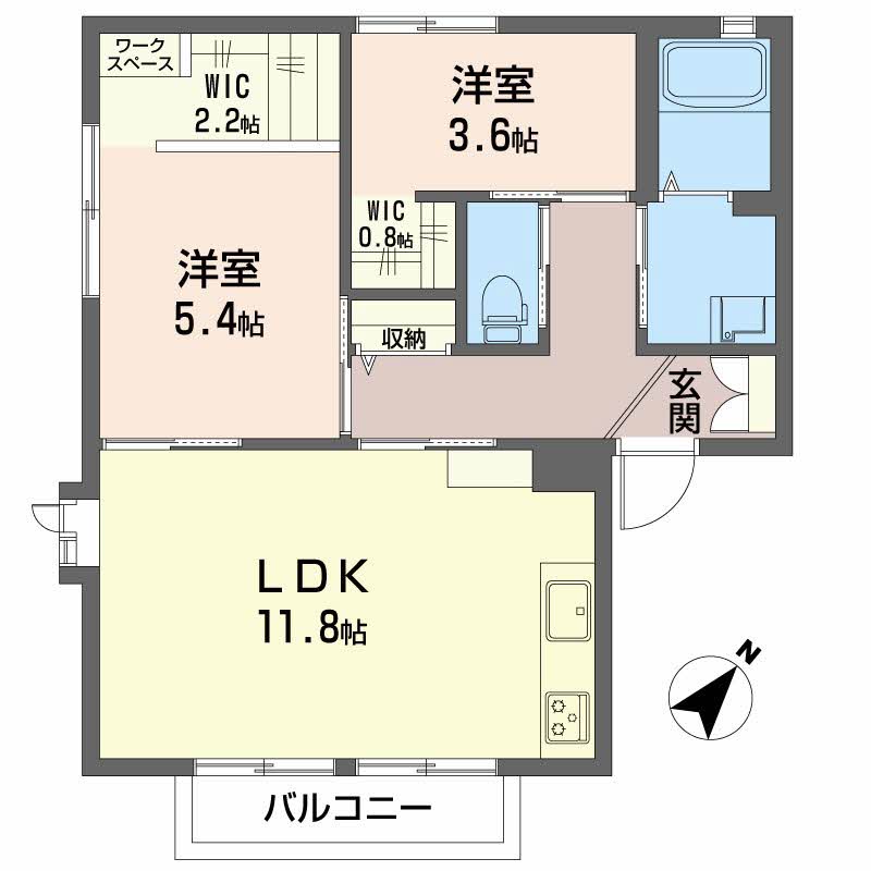 ヴィラージュ冠Ⅰ101-2