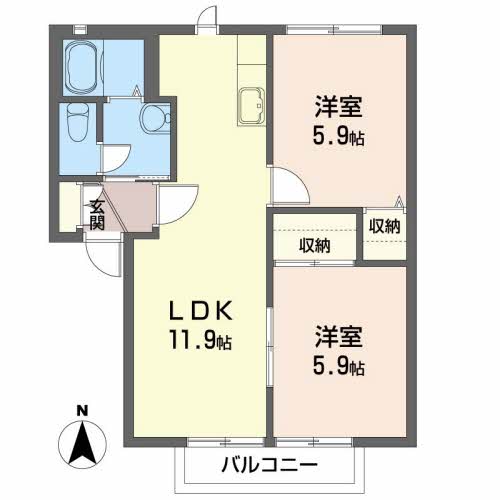 ディアコート多賀城Ｅ205-2