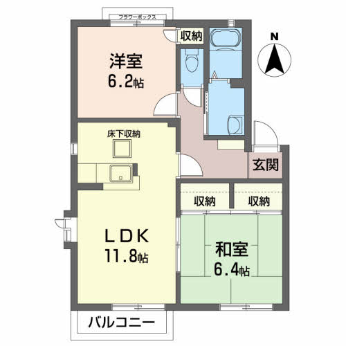 グリーンハウスⅡ 102号-1