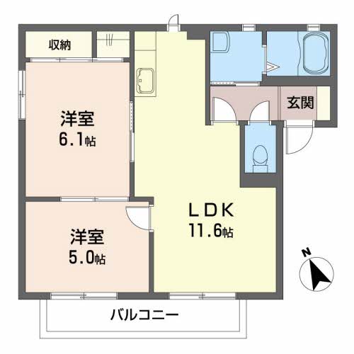 シャーメゾン二木Ｂ 201号-16