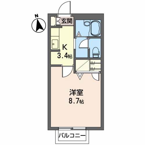 広瀬川ハイムＢ203-2