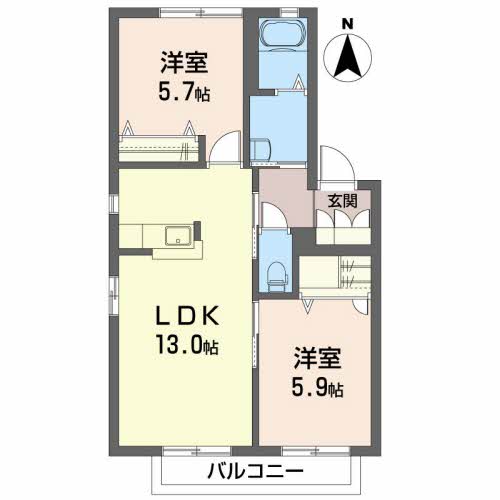 ハイツ・サンリリィ201-2