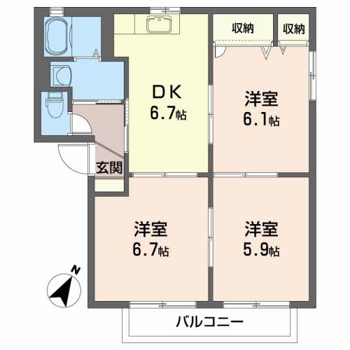 グリーンヒルズＥ202-2