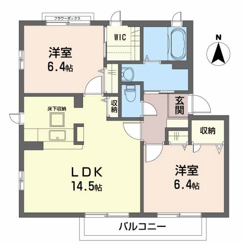 シャーメゾン下原Ⅱ 101号-2