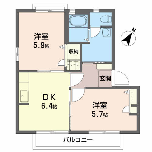 コモン・シティ２１Ｂ 202号-2
