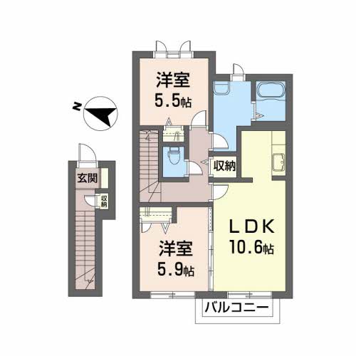 シャーメゾン八幡 205号-9
