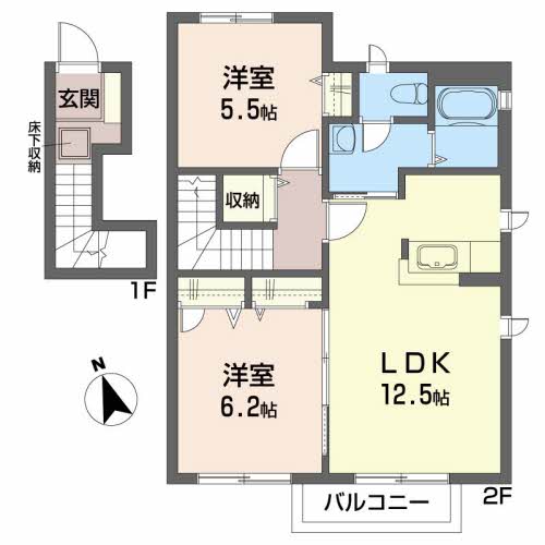 コーポ大門Ｂ 201号-1