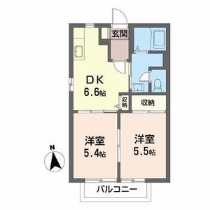 ニューエステート笹谷　Ｄ 203号室