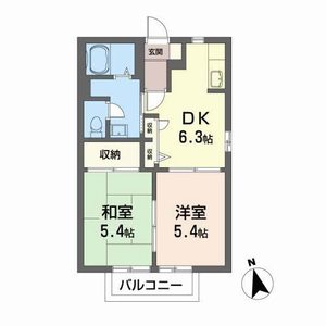 ヴェルジェＫ－Ｂ 202号室