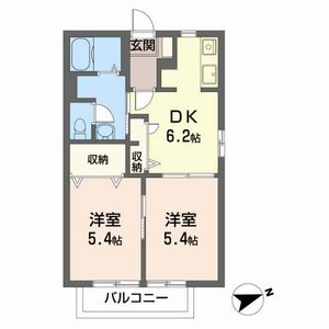 ハッピープレイス　Ｂ 201号室