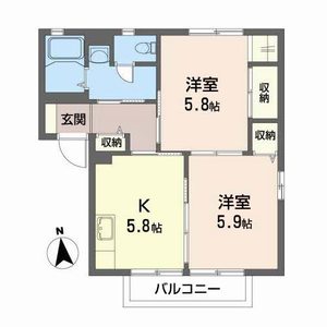 グランパルモＢ 102号室