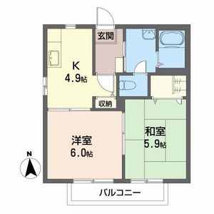 アインマールＤ 201号室