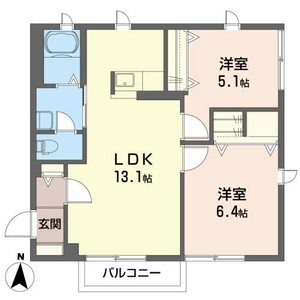 シャーメゾン方木田 101号室