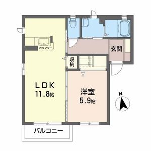 ジャルダン・ド・シエル　ドゥ 101号室