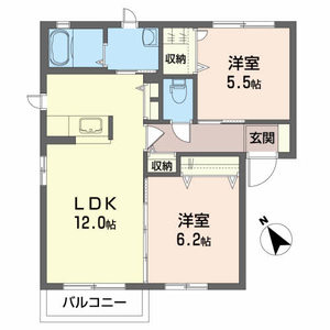 オレンジヒルズ B 101号-2