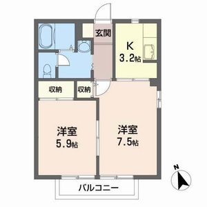 アップルハイツ桜水A 201号-15