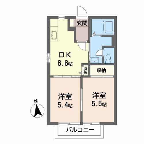ニューエステート笹谷　Ｄ 203号-16