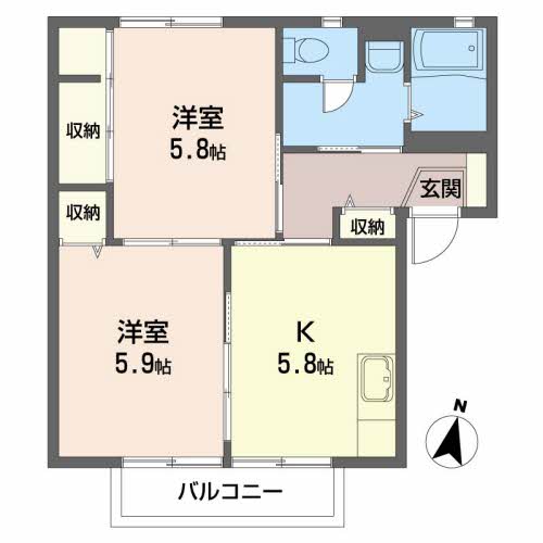 御蔵ガーデンシティ　Ａ202-2