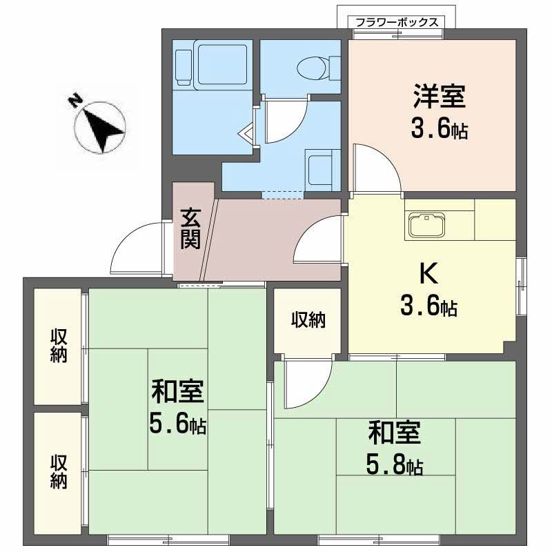 サンハイツ渡利 201号-16