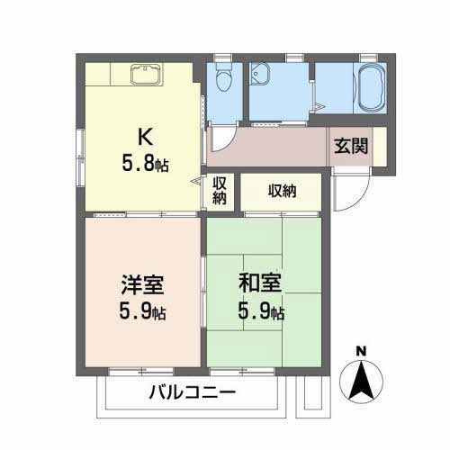 アモール八島田Ｂ 201号-16