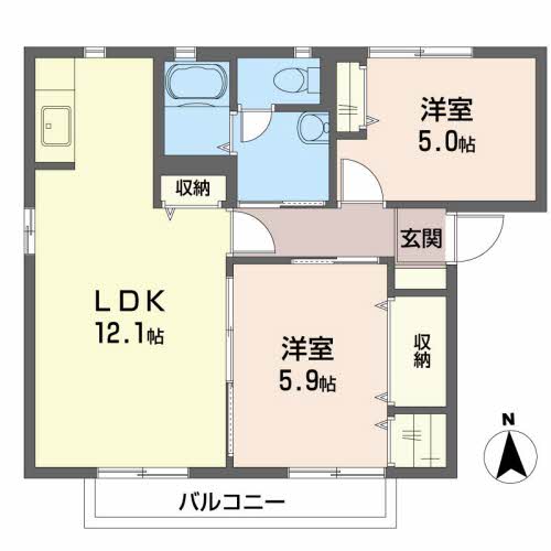 グランシード薬師前Ｃ 101号-16