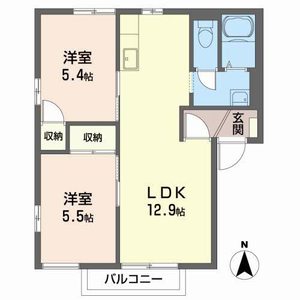 エステート岡ノ城Ｃ 202号室