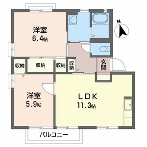 ディアス富田 101号室